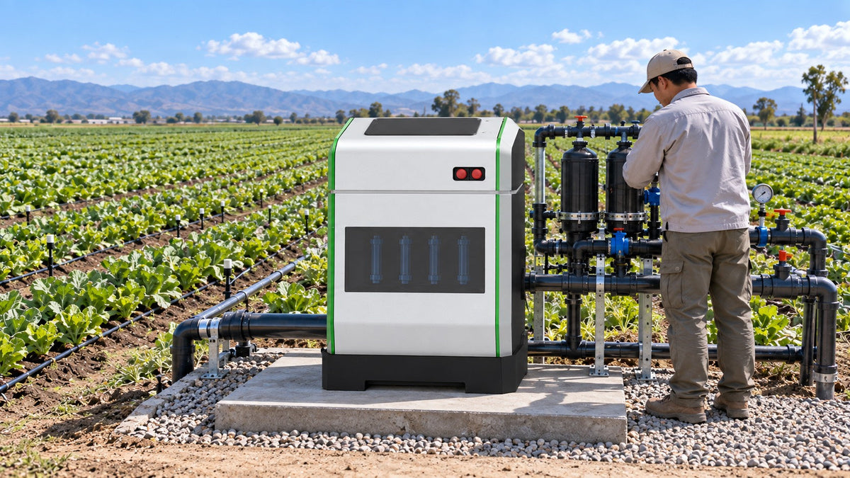 Smart irrigation control system for commercial agricultural project