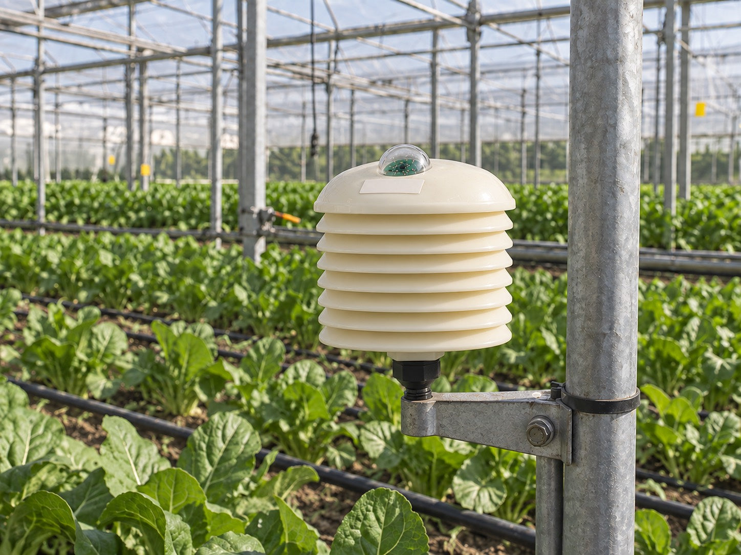 4-in-1 environmental sensor for temperature humidity light and CO2 monitoring