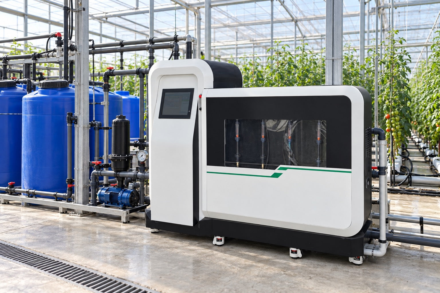 Smart planting control system for greenhouse irrigation and fertigation