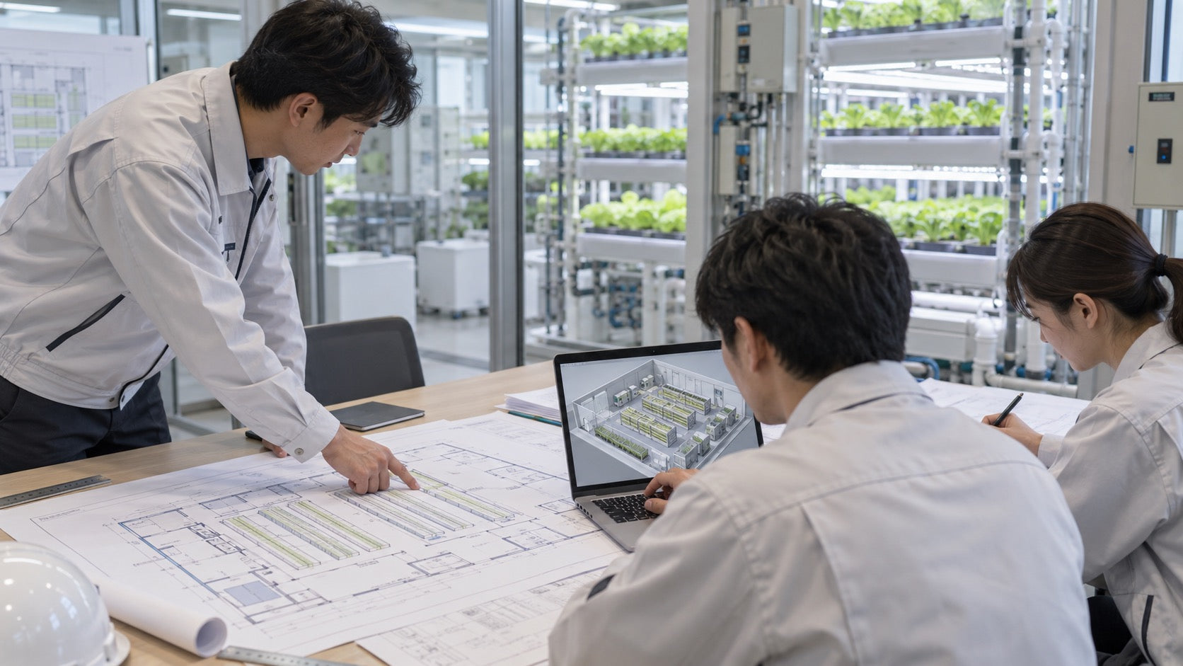 Plant factory project design and planning