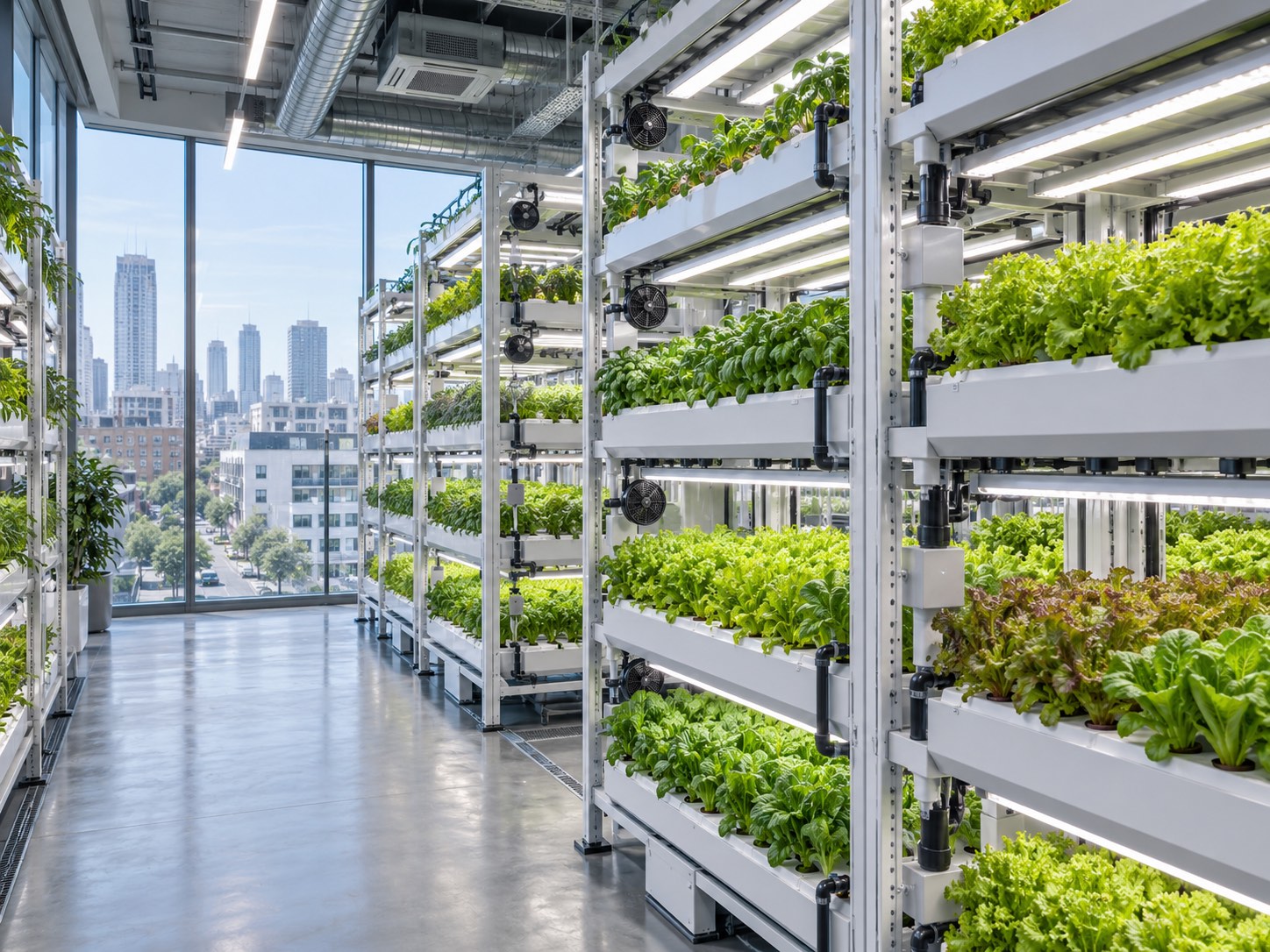 Urban vertical farming environment